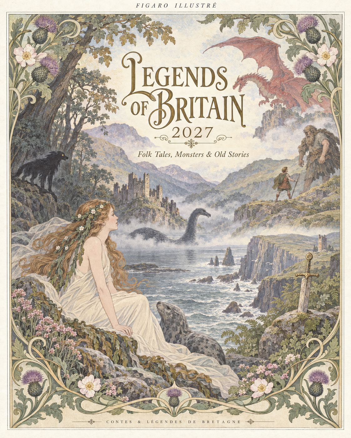 Legends of Britain 2027 Wall Calendar – Folk Tales, Monsters & Old Stories ——12 Months of Ancient Legends, Mysterious Creatures & Forgotten British Tales
