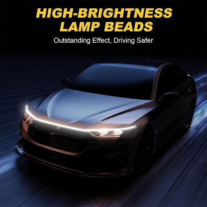 🔥🚗Dynamic Scan HoodBeam Kit- 48% OFF! Light up your hood with hypnotic smooth scanning effects! ✨🚗