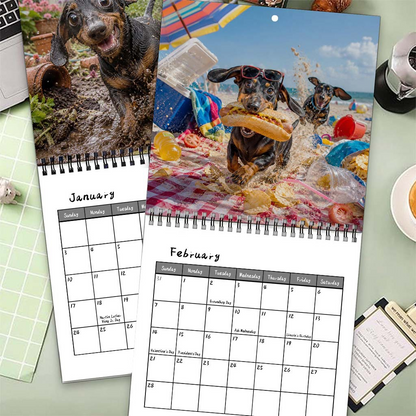 🐶Naughty Dachshunds 2027 Wall Calendar – 12 Months of Mischief, Mayhem & Sausage Dog Smiles