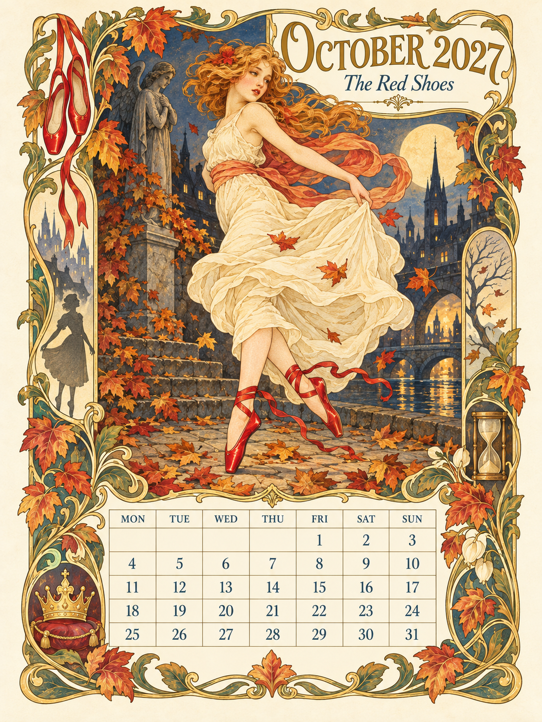 📖 Andersen Fairy Tales 2027 Wall Calendar – A Year of Storybook Wonder