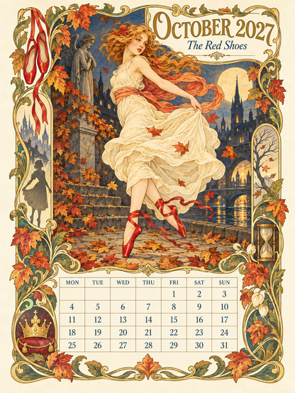 📖 Andersen Fairy Tales 2027 Wall Calendar – A Year of Storybook Wonder