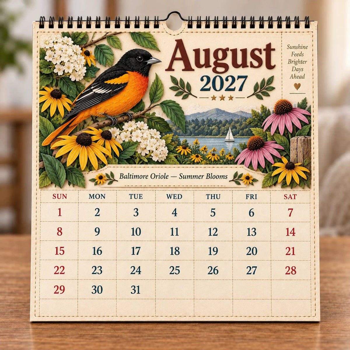 🐦 A Year of Birds: 2027 Birds of America Wall Calendar with Classic Wildlife Art