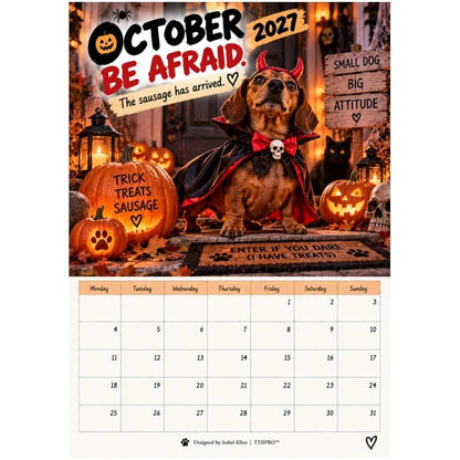 🐶 Long Body, Big Attitude: 2027 Funny Dachshund Calendar for Doxie Fans