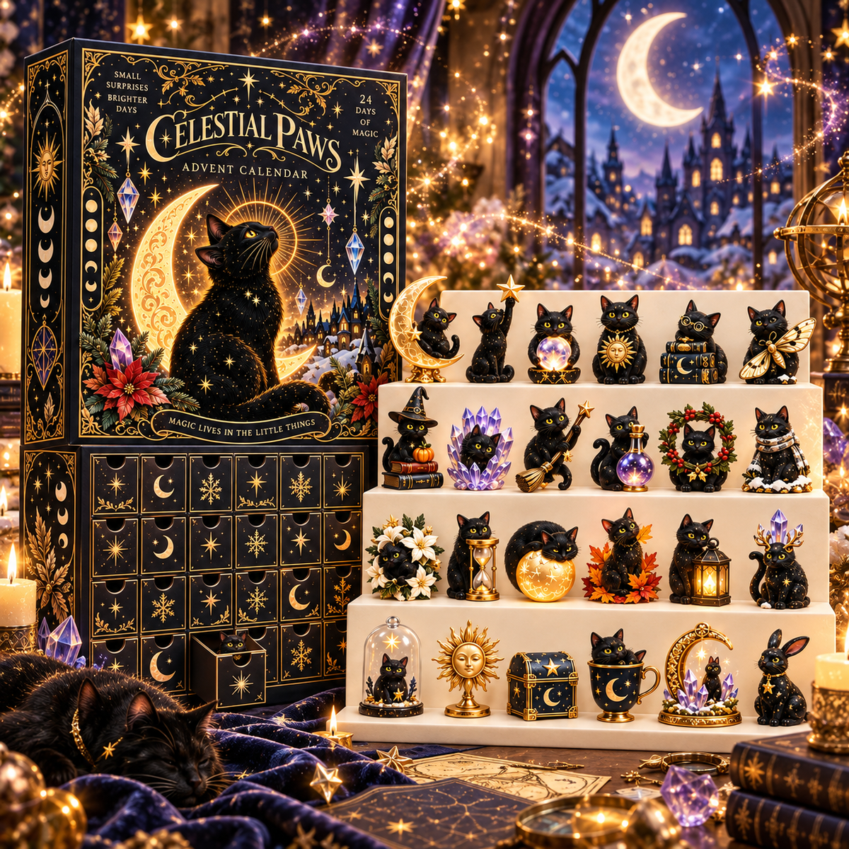 🐈‍⬛🌙 Celestial Paws Advent Calendar – 24 Days of Black Cat Magic