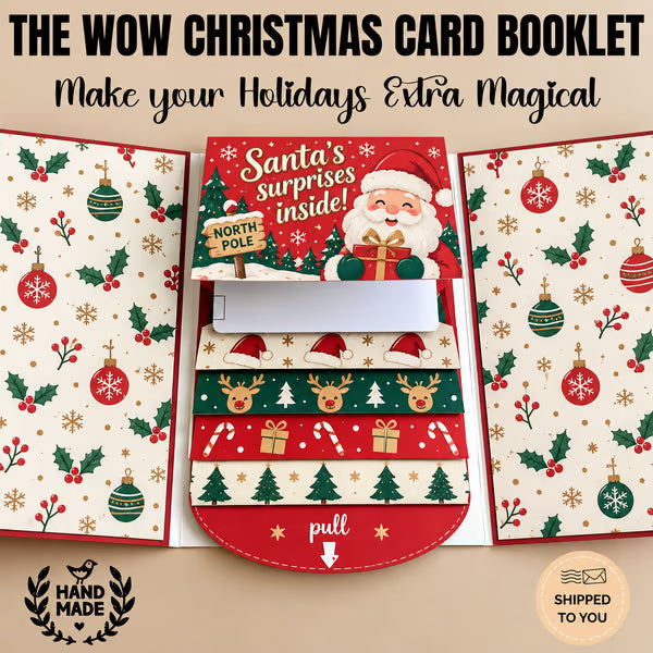 ⏰LAST DAY 50% OFF - 2026 New🎅🎁 Waterfall Christmas Gift Card Booklet 💳✨