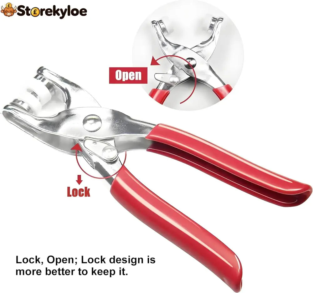 100pcs Invisible Colored Metal Buckle & 1 Count Manual Pressure Pliers