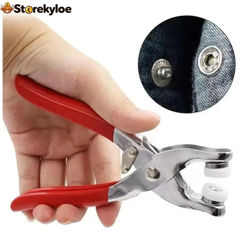 100pcs Invisible Colored Metal Buckle & 1 Count Manual Pressure Pliers