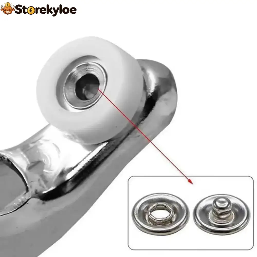 100pcs Invisible Colored Metal Buckle & 1 Count Manual Pressure Pliers
