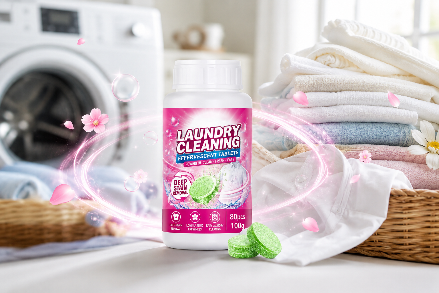 Laundry Cleaning Effervescent Tablets