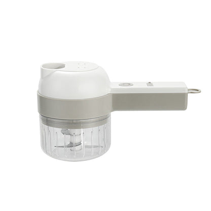 4-in-1 manual electric vegetable cutter set|Multifunction cordless food processor