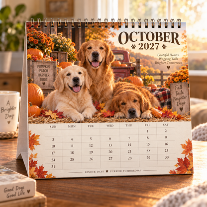Golden Days 2027 Calendar 🐾 | 12 Months with the Dogs Who Make Life Brighter