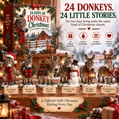 🫏 Kind Ears, Brighter Days — 24-Day Donkey Christmas Collection