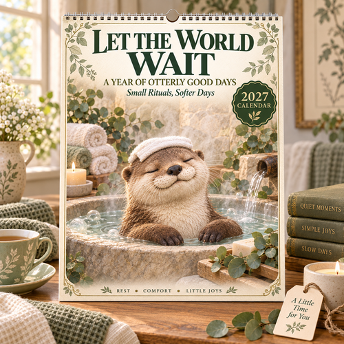 ✨Let The World Wait 2027 Wall Calendar 🦦
