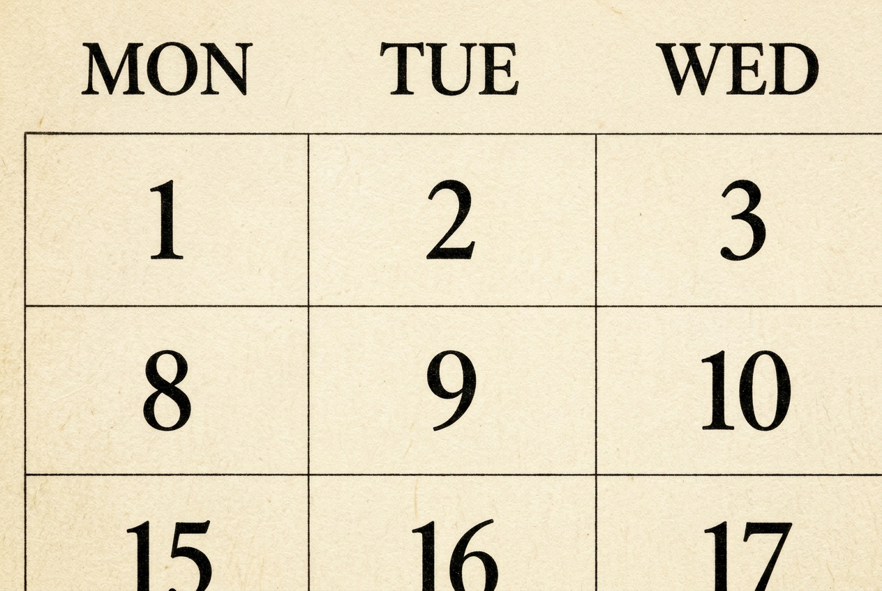 Spiral-Bound Calendar