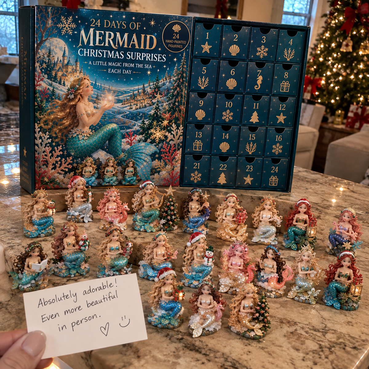 🧜‍♀️ 24 Days of Mermaid Christmas Magic – Ocean-Inspired Holiday Collection 🎄✨