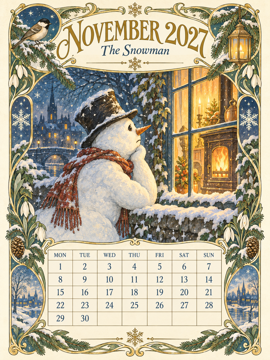 📖 Andersen Fairy Tales 2027 Wall Calendar – A Year of Storybook Wonder
