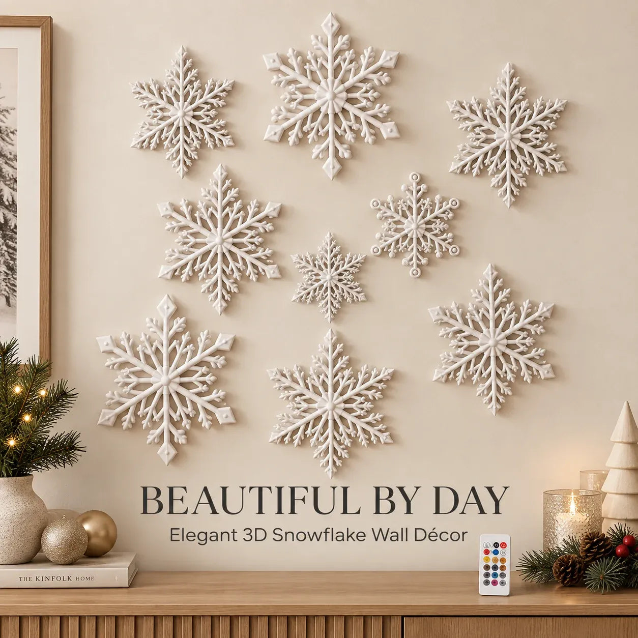⏳ Last Day 50% OFF – ❄️ LED Snowflake Wall Lights ✨