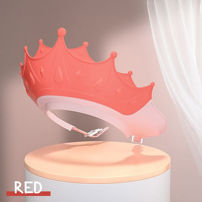 📢📢48% OFF !! ⏰ Kids' Ear Protective Cap – Waterproof Shower Hat, Adjustable & Cartoon Crown Design ✨