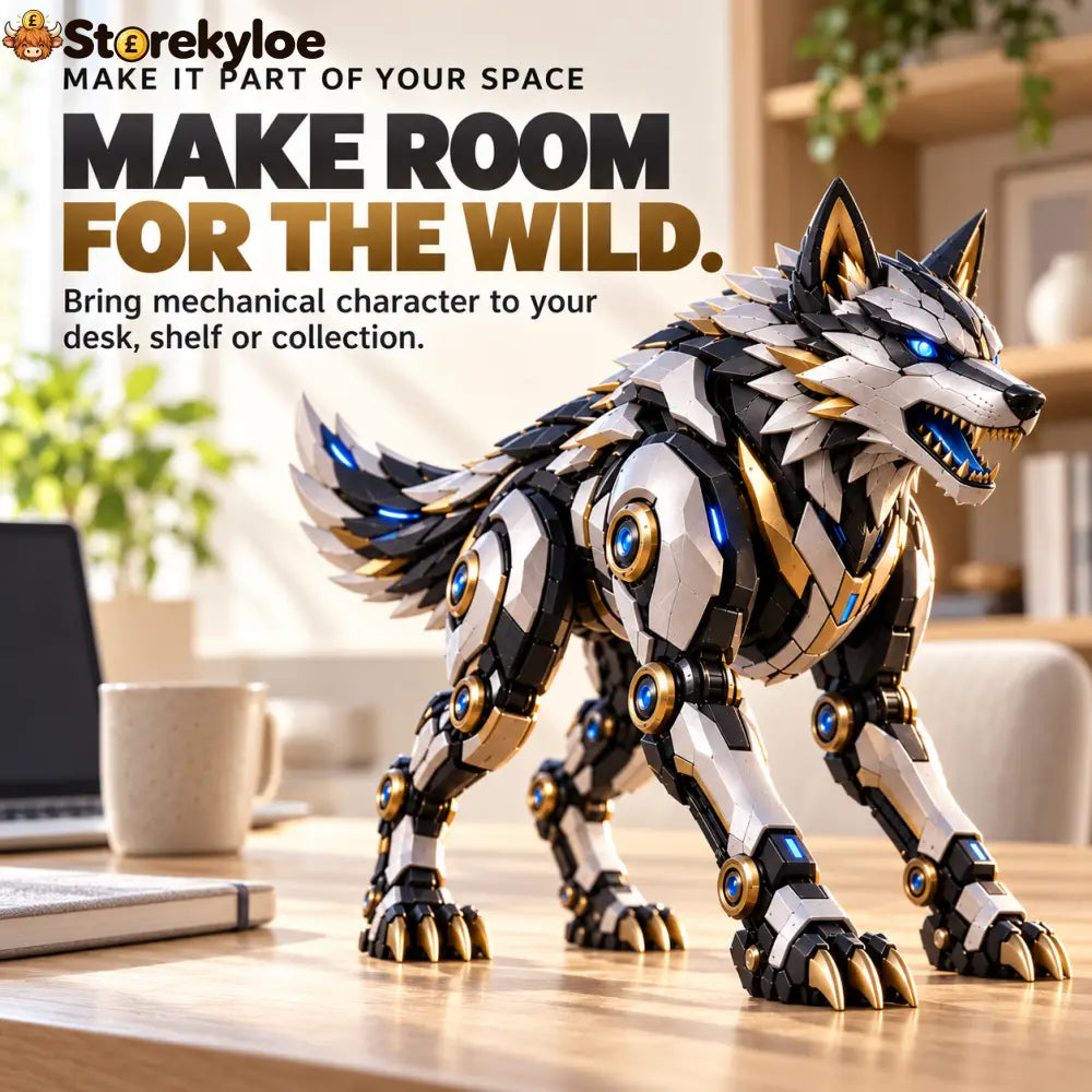 🐺 2-in-1 Egg-to-Wolf Transforming Figure | Mechanical Wolf Display & Gift 🎁