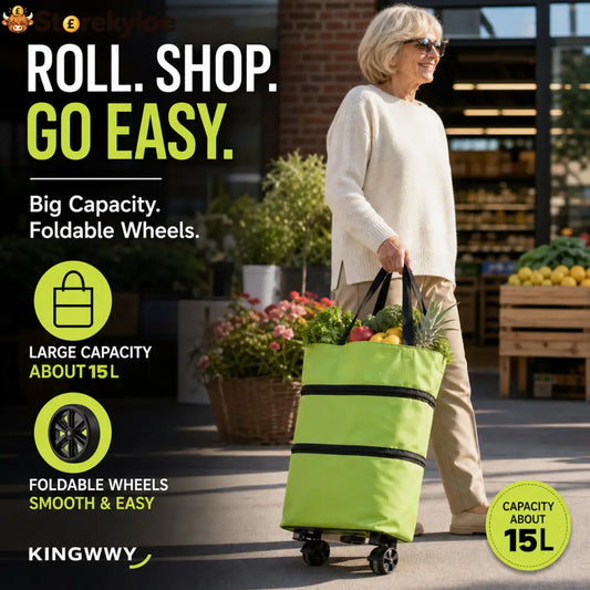 2-in-1 Foldable Shopping Cart - Hot Sale