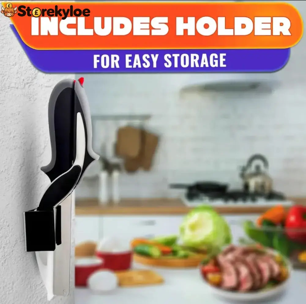 ✂️ 2 in 1 Kitchen Scissors for Food - Stainless Steel Cutting Board Scissors with Safety Lock