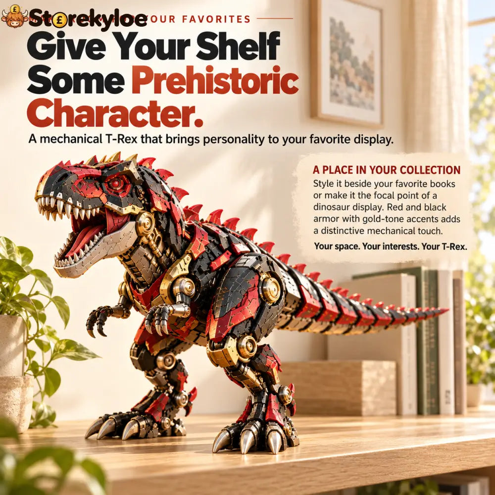 🦖 2-in-1 Mechanical T-Rex Egg – Transforming Dinosaur Figure with Armored Details & a Surprise Reveal🔥