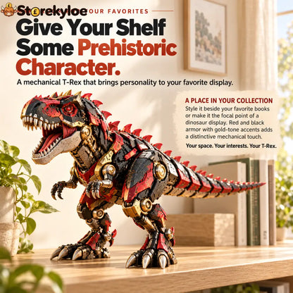 🦖 2-in-1 Mechanical T-Rex Egg – Transforming Dinosaur Figure with Armored Details & a Surprise Reveal🔥