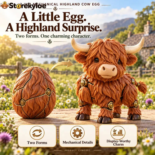 🐮 2-in-1 Transforming Highland Cow Egg – A Little Egg a Charming Highland Surprise