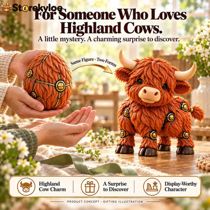 🐮 2-in-1 Transforming Highland Cow Egg – A Little Egg a Charming Highland Surprise