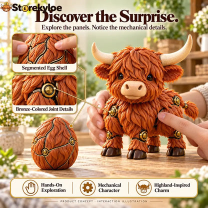 🐮 2-in-1 Transforming Highland Cow Egg – A Little Egg a Charming Highland Surprise