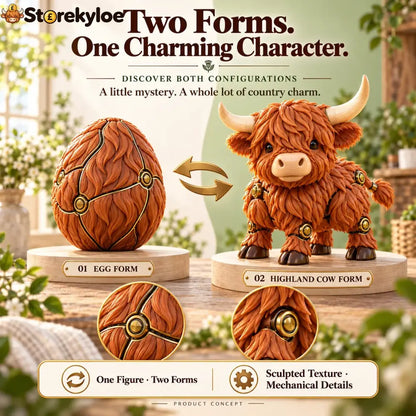 🐮 2-in-1 Transforming Highland Cow Egg – A Little Egg a Charming Highland Surprise