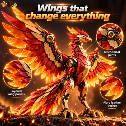 🐦‍🔥 2-in-1 Transforming Mechanical Phoenix Egg – Winged Fantasy Figure