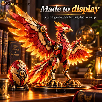 🐦‍🔥 2-in-1 Transforming Mechanical Phoenix Egg – Winged Fantasy Figure
