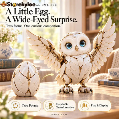 🐦‍🔥 2-in-1 Transforming Mechanical Phoenix Egg – Winged Fantasy Figure - 🦉Mechanical Owl Egg