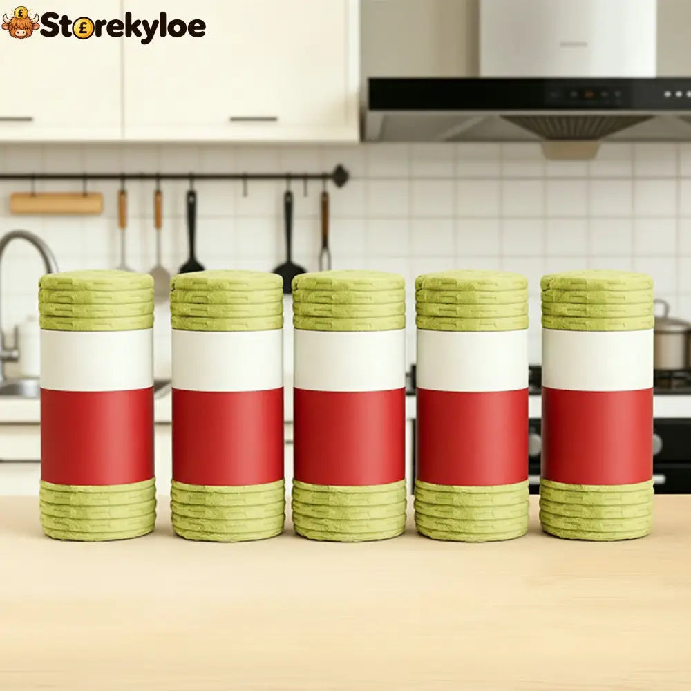 20-Sheet Reusable Cleaning Cloth Roll | Tear Clean & Refresh - Green / 1 Roll – 20 Cloths / Buy 3 Get 2 Free(5 Pcs)