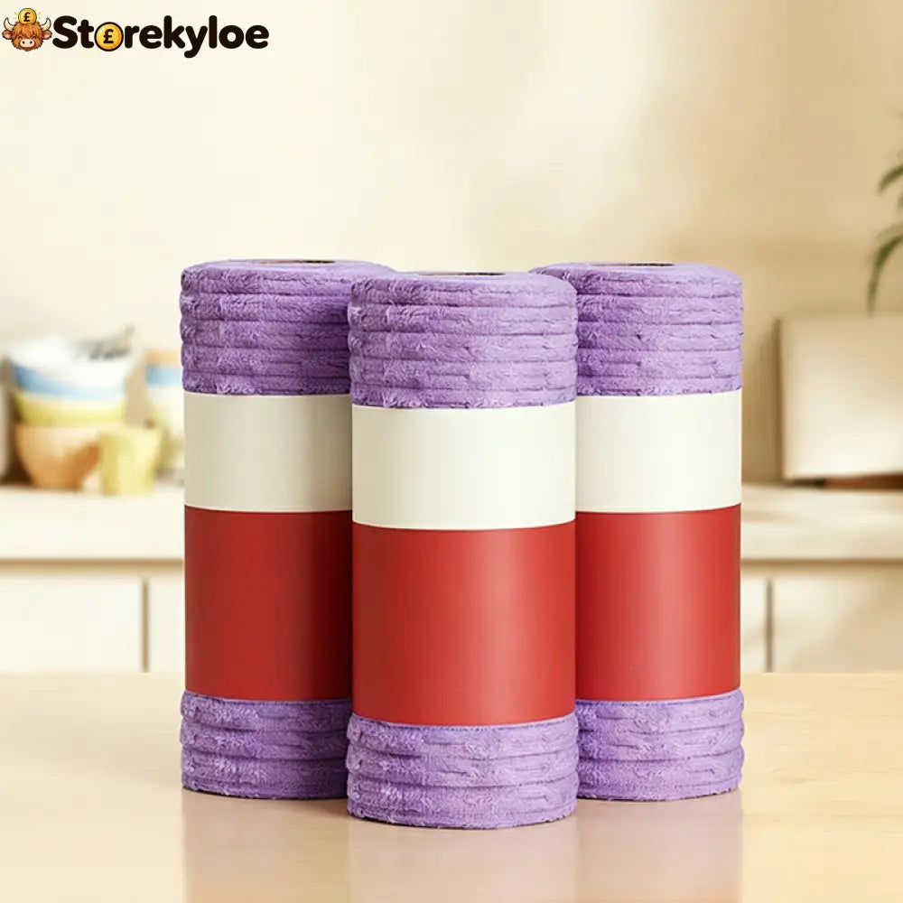 20-Sheet Reusable Cleaning Cloth Roll | Tear Clean & Refresh - Purple / 1 Roll – 20 Cloths / 🔥 Buy 2 Get 1 Free(3 Pcs)