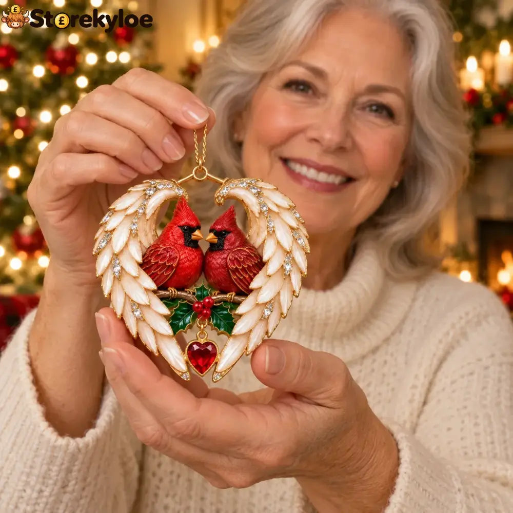 ❤️2026 Angel Wing Heart Christmas Ornaments