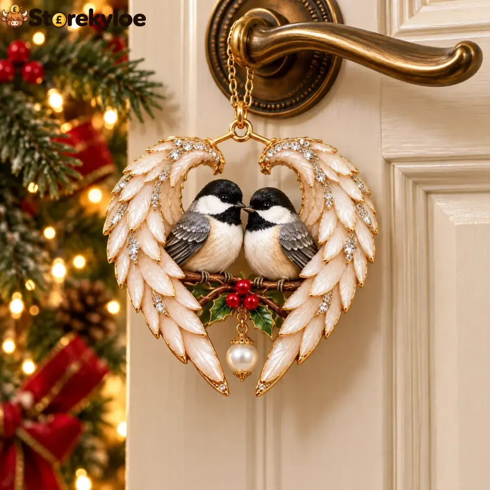❤️2026 Angel Wing Heart Christmas Ornaments