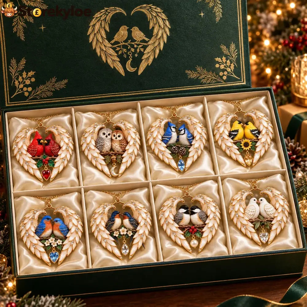 ❤️2026 Angel Wing Heart Christmas Ornaments
