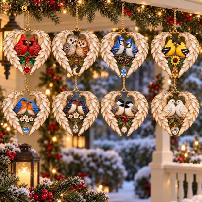 ❤️2026 Angel Wing Heart Christmas Ornaments - ALL (8-Piece Set) 🔥$60 OFF🔥Free Shipping