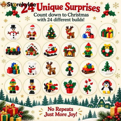 🎄🎅 2026 Christmas Capsule Building Blocks Surprise Mini Building Set 🎁