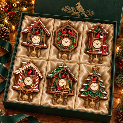 🕰️ 2026 Christmas Cuckoo Clock Ornaments – Set Of 6 Vintage Holiday Keepsakes - 6-Piece Set 🔥 Free Shipping