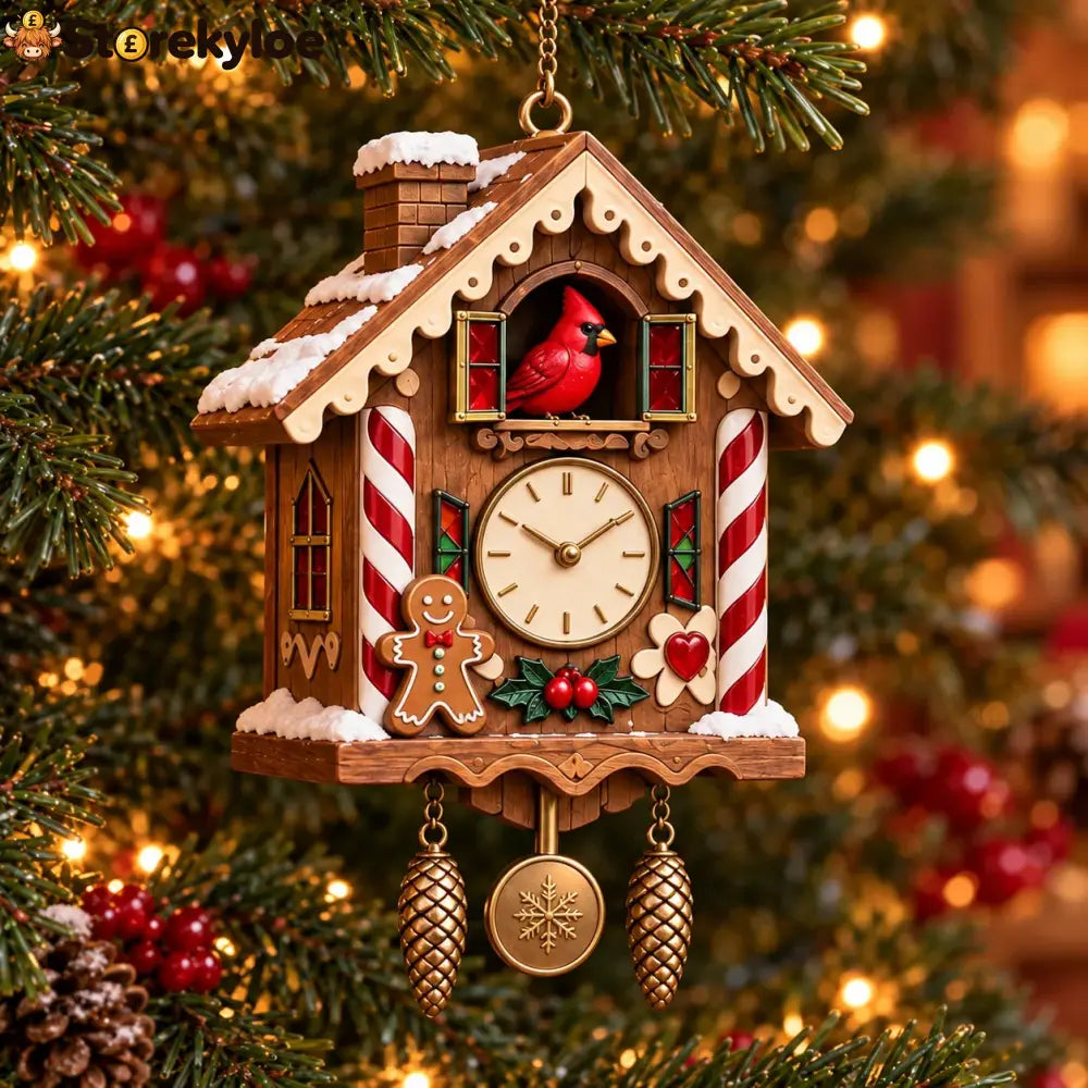 🕰️ 2026 Christmas Cuckoo Clock Ornaments – Set Of 6 Vintage Holiday Keepsakes - 6-Piece Set 🔥 Free Shipping