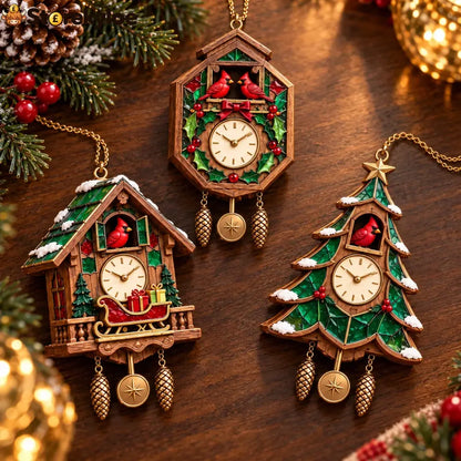 🕰️ 2026 Christmas Cuckoo Clock Ornaments – Set Of 6 Vintage Holiday Keepsakes - 6-Piece Set 🔥 Free Shipping