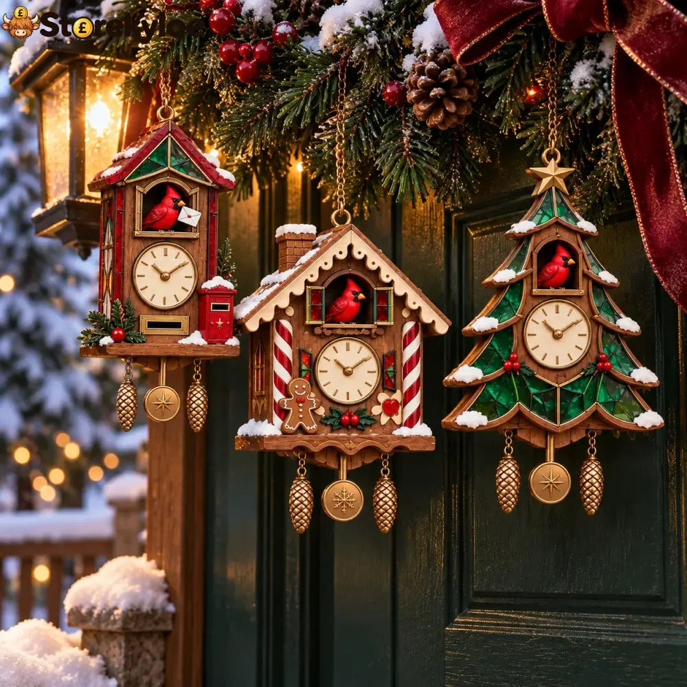 🕰️ 2026 Christmas Cuckoo Clock Ornaments – Set Of 6 Vintage Holiday Keepsakes - 6-Piece Set 🔥 Free Shipping