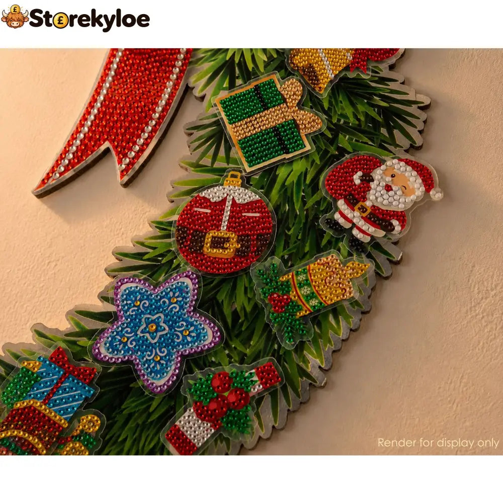 🎄✨2026 Crystal Art Advent Calendar – Christmas Wreath