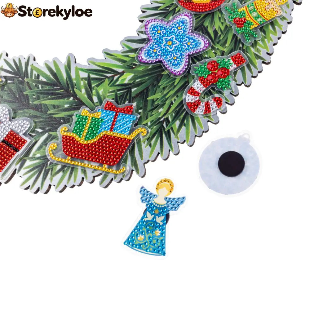 🎄✨2026 Crystal Art Advent Calendar – Christmas Wreath