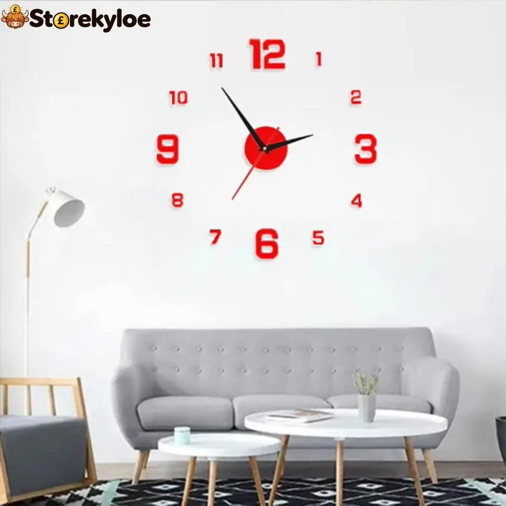 🥳2026 HOT SALE🥳⏰3D DIY Luminous Acrylic Wall Clock Set - Houseware & Kitchen