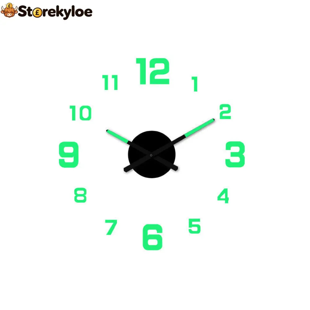 🥳2026 HOT SALE🥳⏰3D DIY Luminous Acrylic Wall Clock Set - Houseware & Kitchen