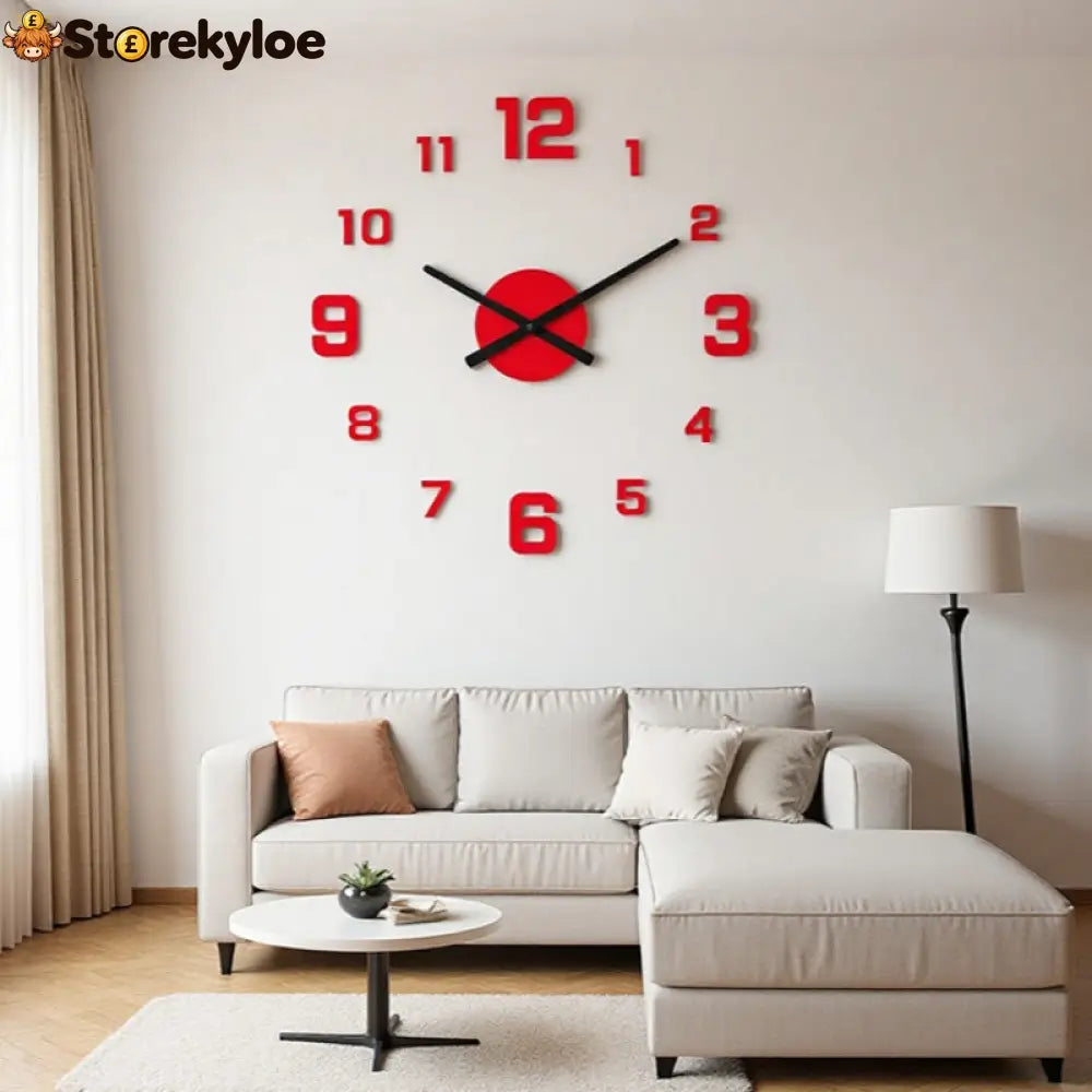🥳2026 HOT SALE🥳⏰3D DIY Luminous Acrylic Wall Clock Set - Houseware & Kitchen